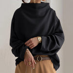 Mia Oversized High-Neck Knit Sweater