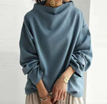 Mia Oversized High-Neck Knit Sweater