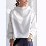 Mia Oversized High-Neck Knit Sweater