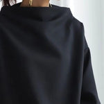 Mia Oversized High-Neck Knit Sweater
