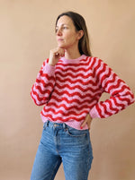 Hannah Oversized Wave Knit Sweater
