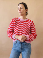 Hannah Oversized Wave Knit Sweater