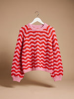 Hannah Oversized Wave Knit Sweater