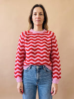 Hannah Oversized Wave Knit Sweater