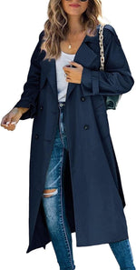 Sophie Oversized Double-Breasted Belted Trench Coat