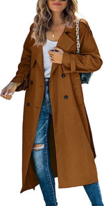 Sophie Oversized Double-Breasted Belted Trench Coat