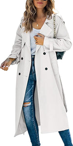 Sophie Oversized Double-Breasted Belted Trench Coat