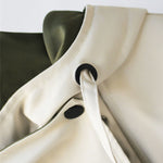 Hannah Oversized Waterproof Short Trench Coat with Double Collar