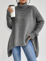 Greta Oversized Ribbed Turtleneck Sweater
