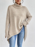 Greta Oversized Ribbed Turtleneck Sweater