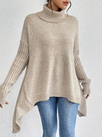 Greta Oversized Ribbed Turtleneck Sweater