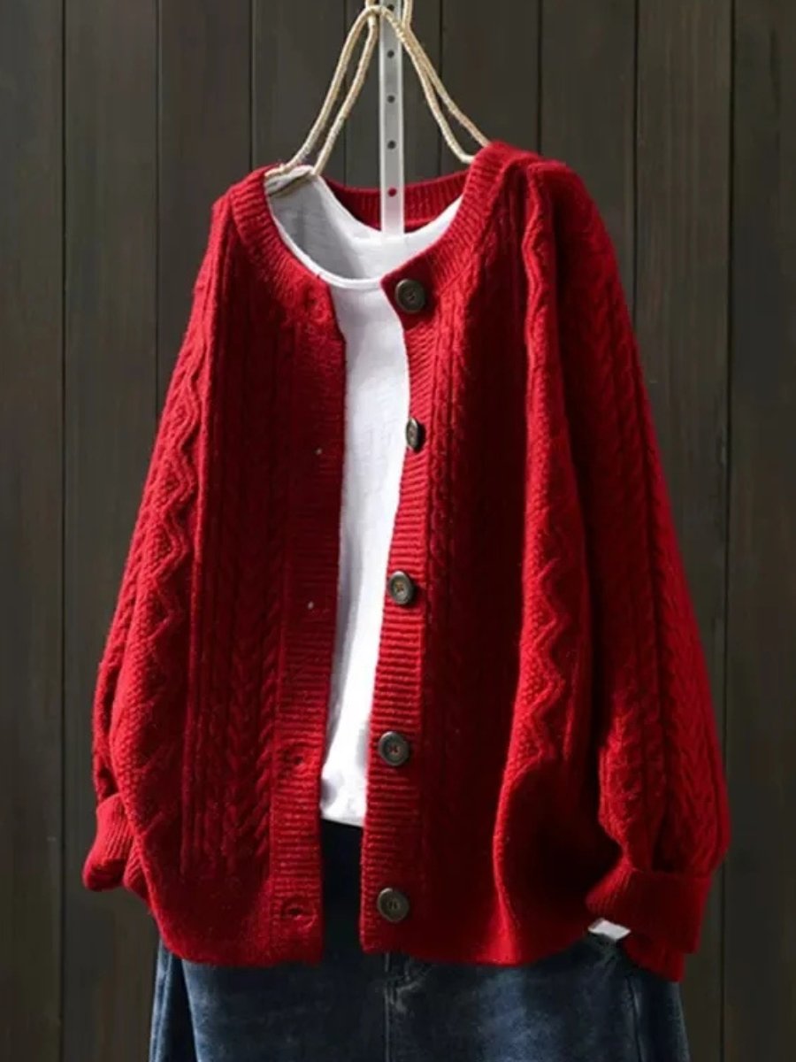 Johanna Oversized Cable Knit Cardigan