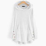 Lena Plush Cat Print Zip Hoodie