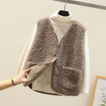 Marlene Teddy Fleece Button-Front Vest