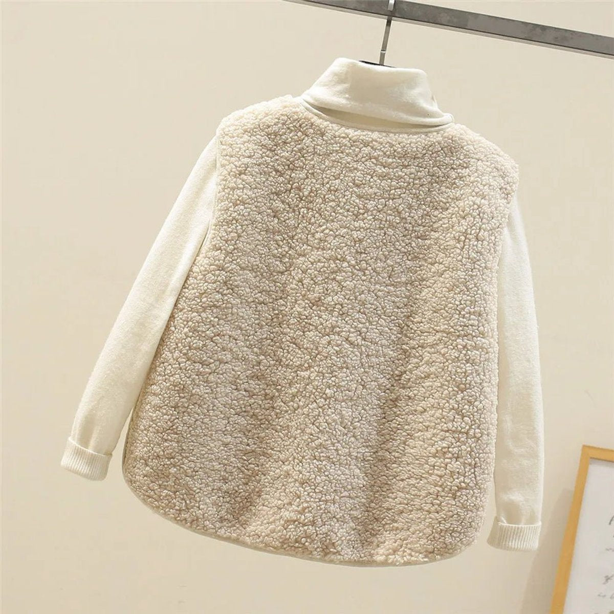 Marlene Teddy Fleece Button-Front Vest