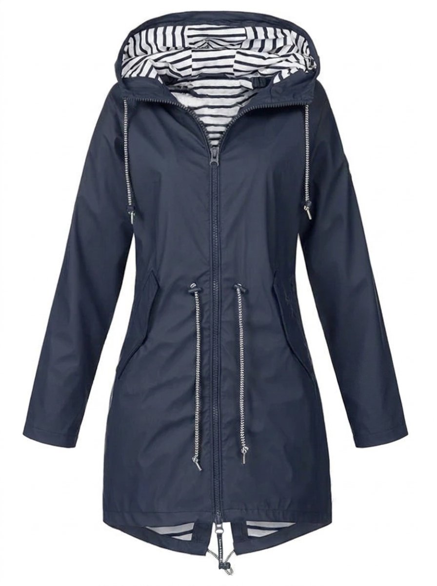 Annika Water-Resistant Hooded Rain Coat