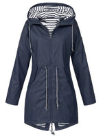 Annika Water-Resistant Hooded Rain Coat