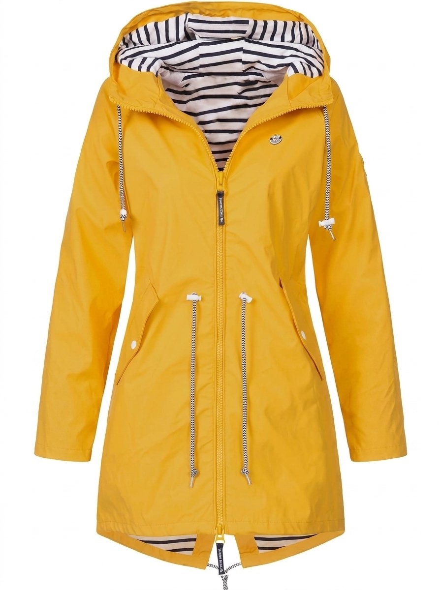 Annika Water-Resistant Hooded Rain Coat