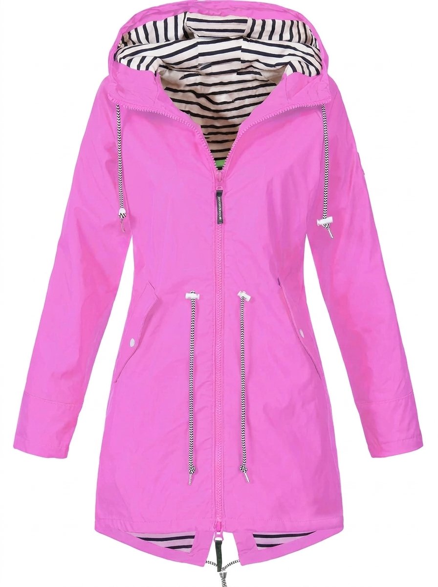 Annika Water-Resistant Hooded Rain Coat