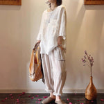 Emilia Relaxed-Fit Linen Tunic with Patch Pockets