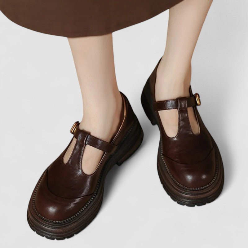 Charlotte Retro Chunky Platform Mary Janes