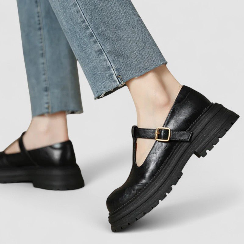 Charlotte Retro Chunky Platform Mary Janes
