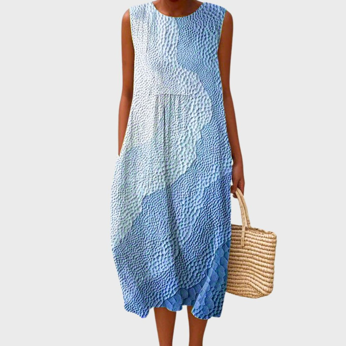 Clara Sleeveless Relaxed-Fit Linen Midi Dress
