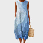 Clara Sleeveless Relaxed-Fit Linen Midi Dress