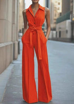 Marie Sleeveless Wide-Leg Jumpsuit
