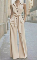 Marie Sleeveless Wide-Leg Jumpsuit