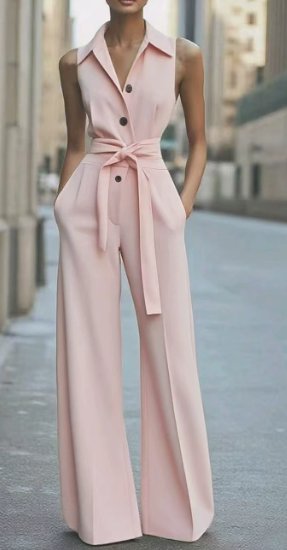 Marie Sleeveless Wide-Leg Jumpsuit