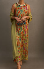 Annika Floral Maxi Dress and Coat Set