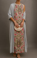 Annika Floral Maxi Dress and Coat Set