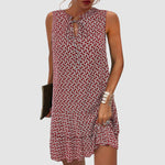 Marie Relaxed Sleeveless Printed Dress