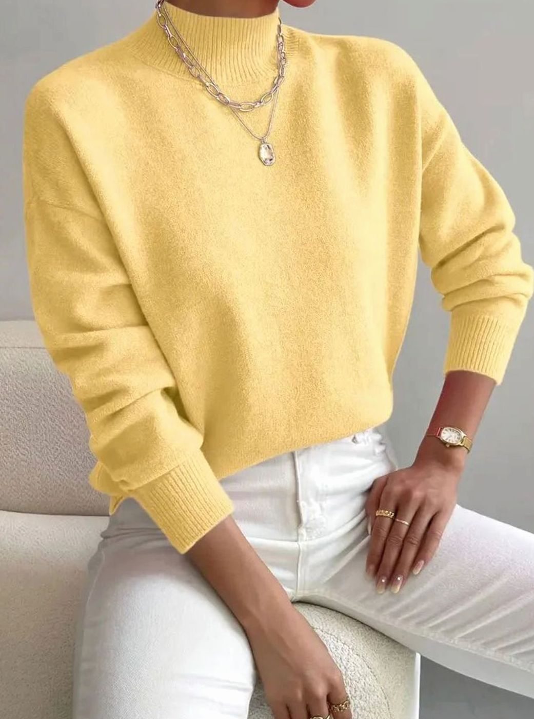 Marlene Ribbed Turtleneck Sweater