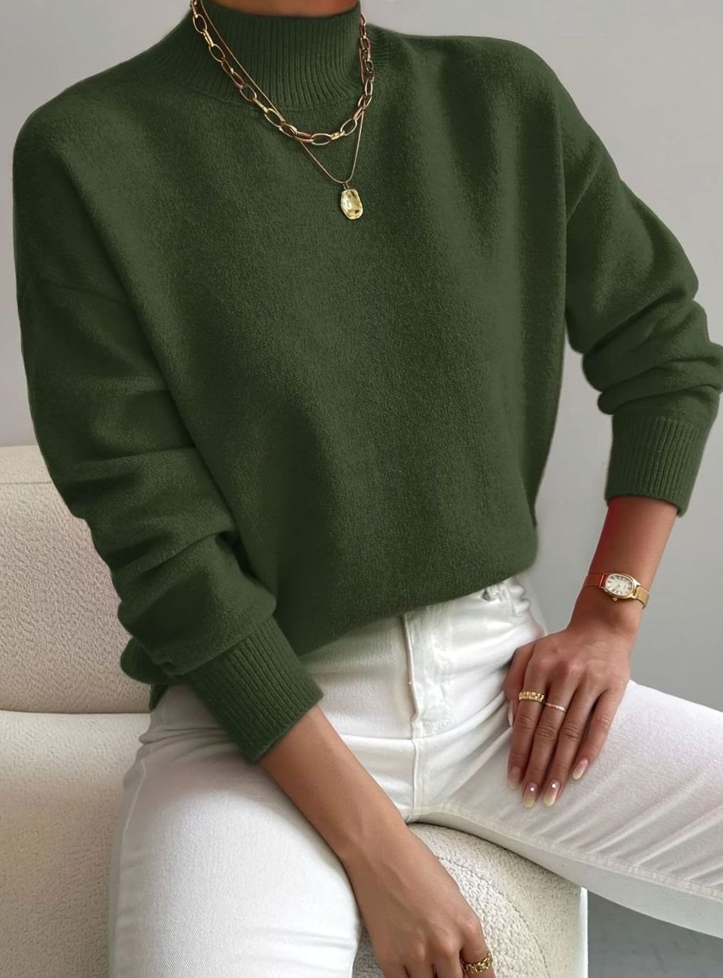 Marlene Ribbed Turtleneck Sweater