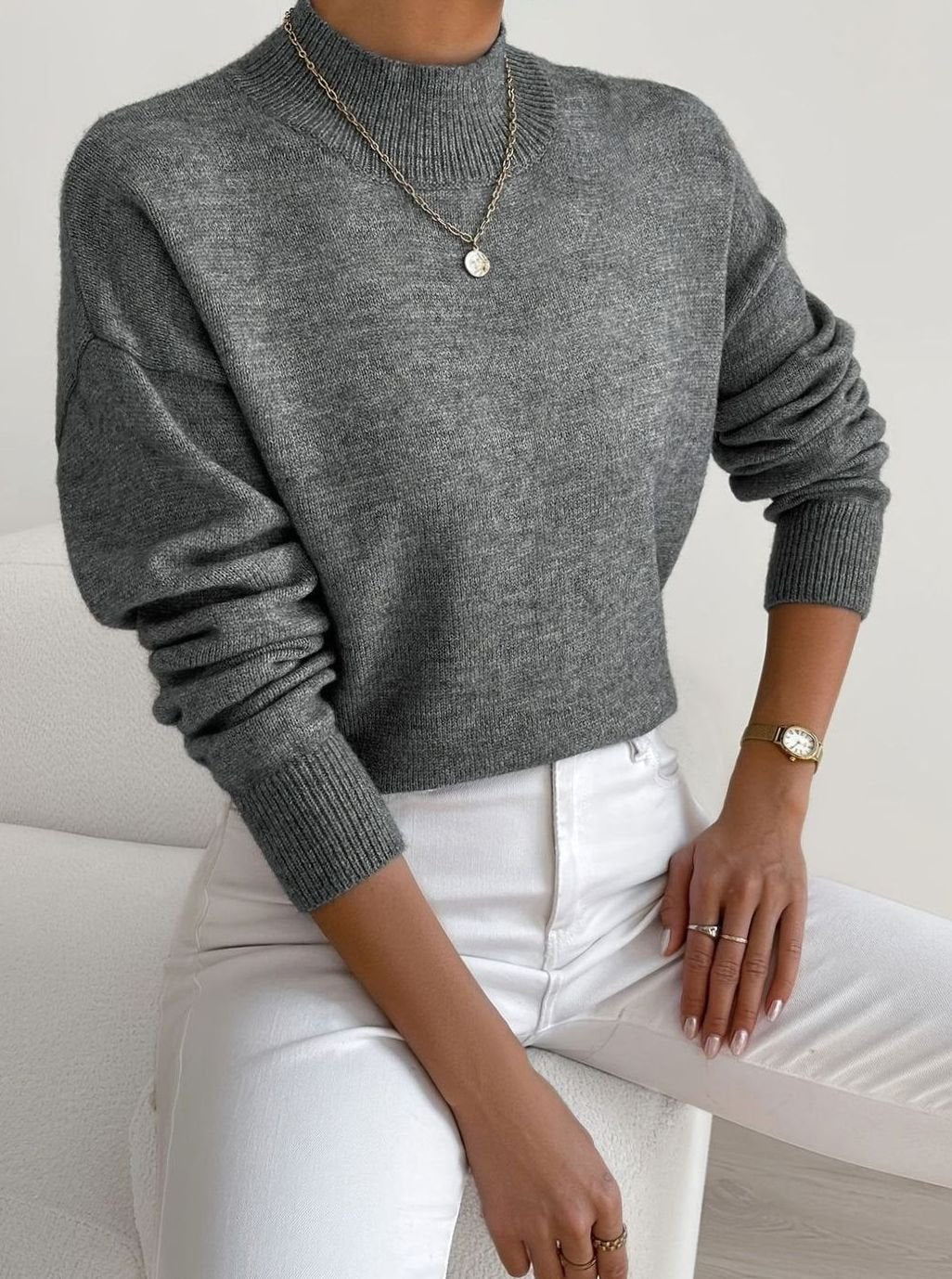 Marlene Ribbed Turtleneck Sweater