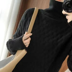 Katharina Cable Knit Cashmere Turtleneck Sweater