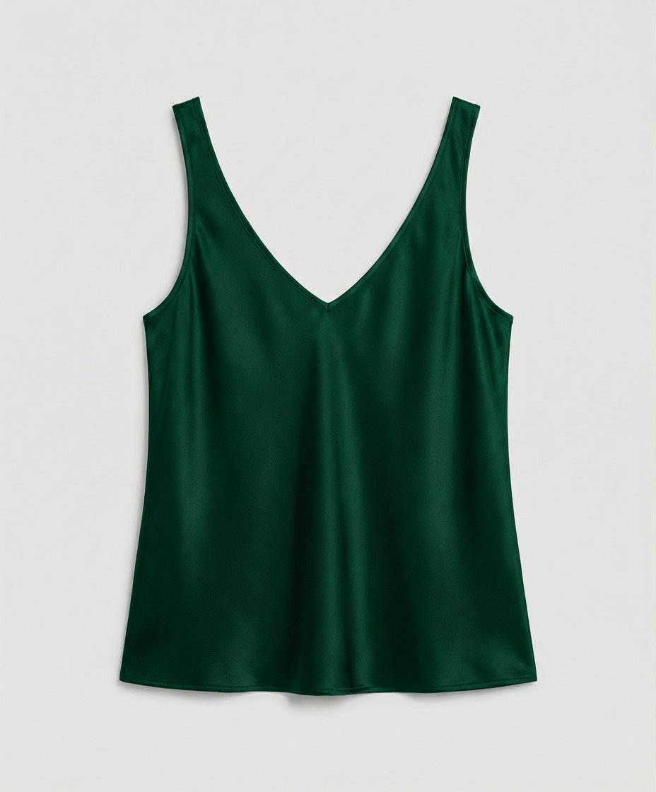 Greta Satin V-Neck Camisole Top