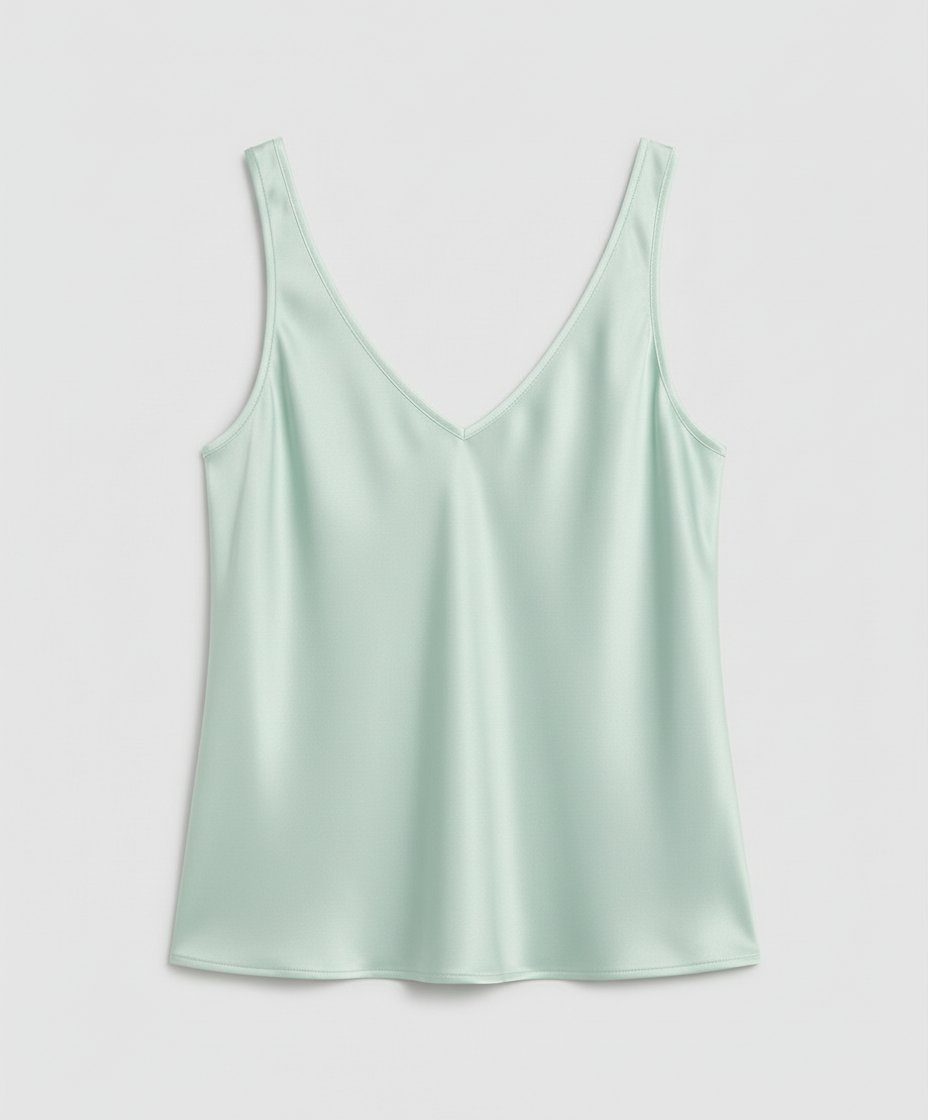 Greta Satin V-Neck Camisole Top