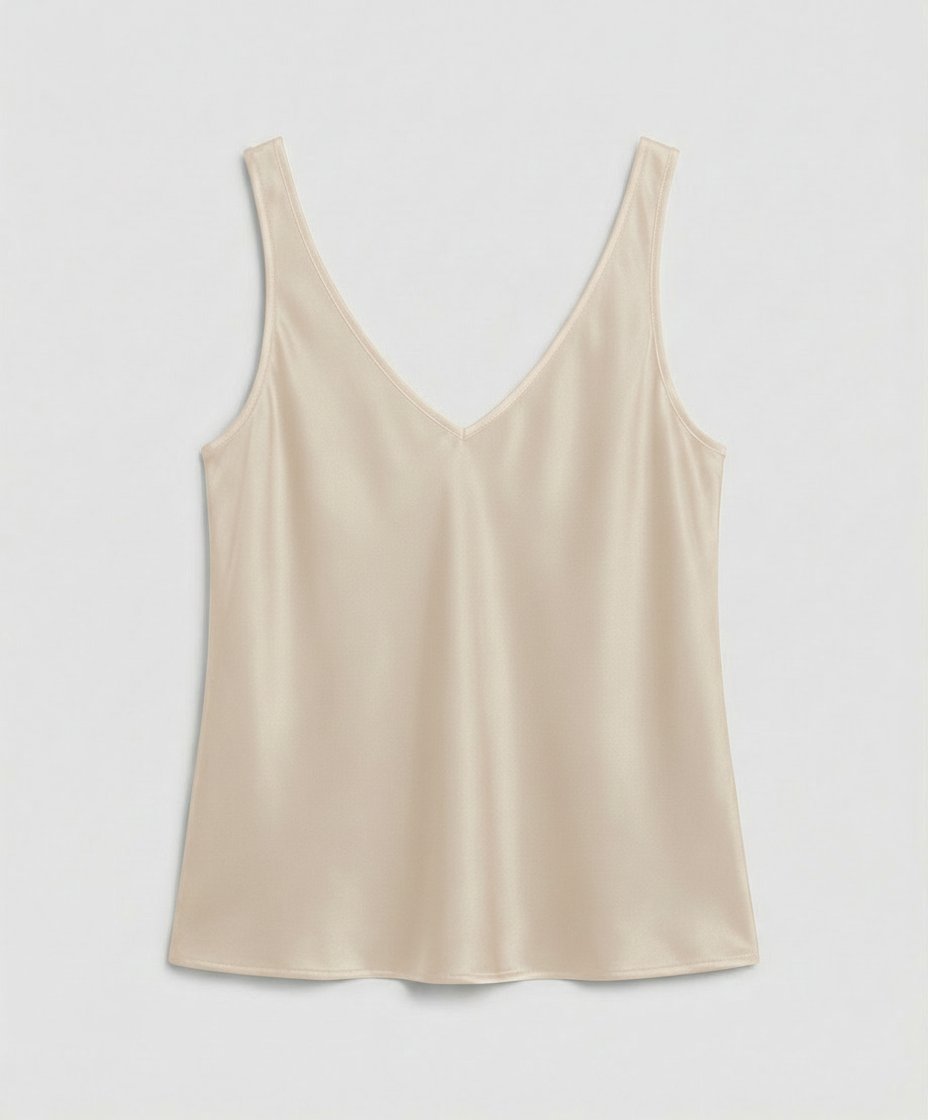 Greta Satin V-Neck Camisole Top