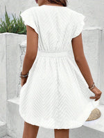Elisabeth Lace Trim V-Neck Summer Dress