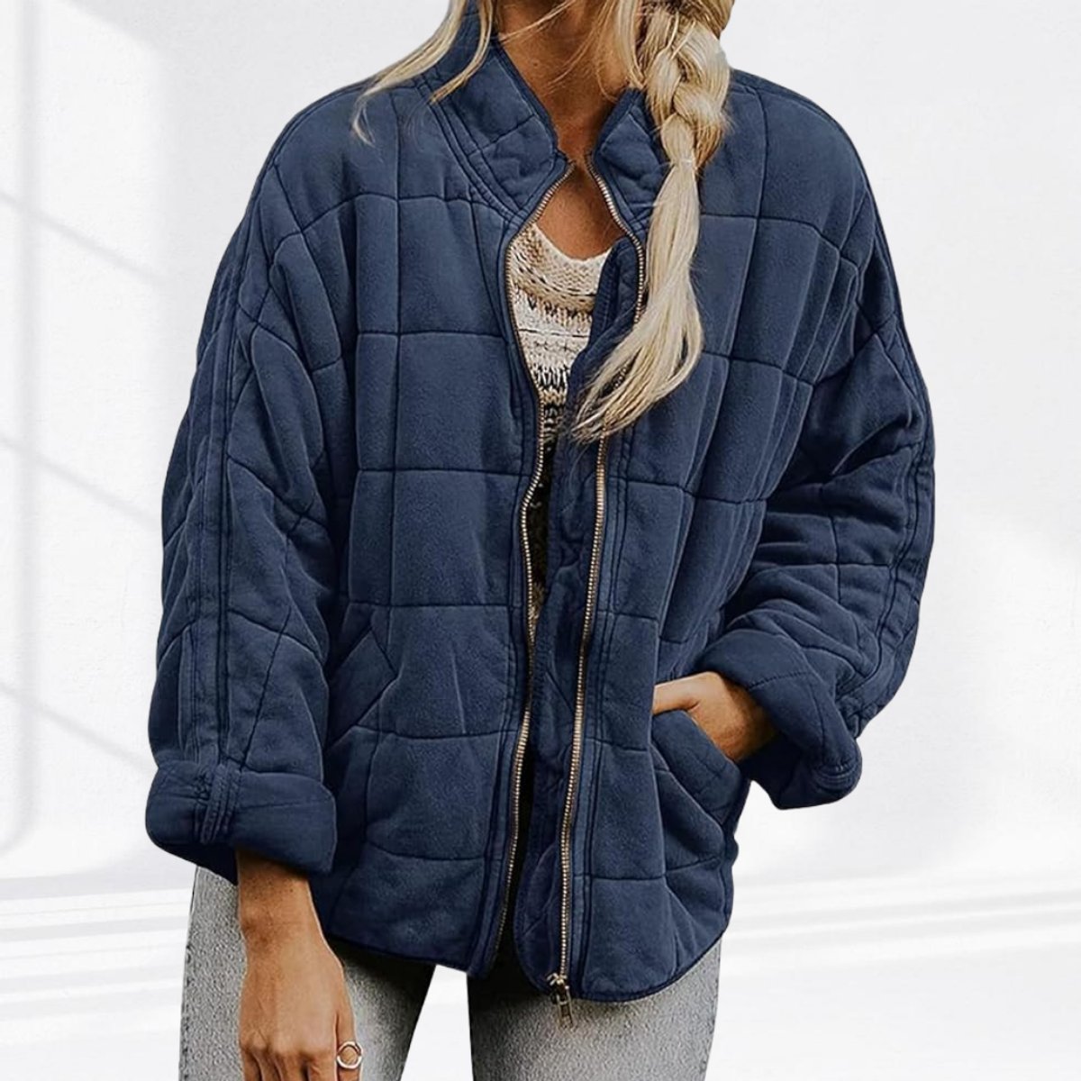Nora Lightweight Quilted Zip Jacket