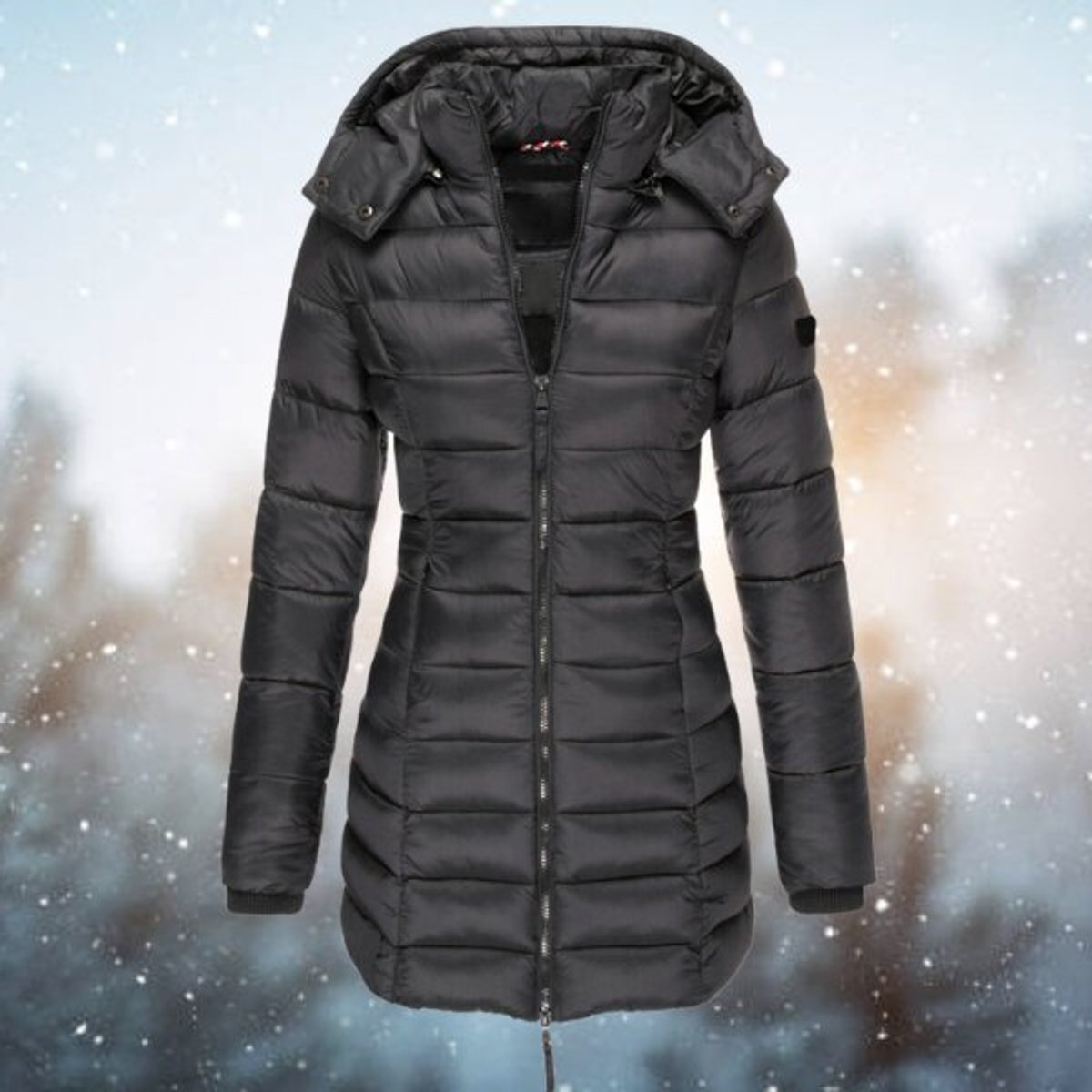 Emilia Fitted Hooded Quilted Jacket