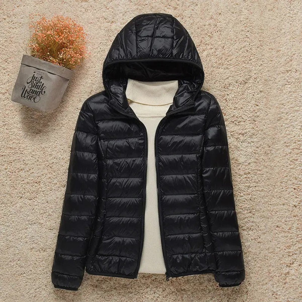 Elisabeth Ultralight Hooded Puffer Jacket