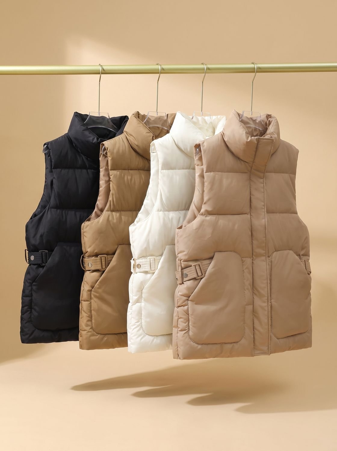 Marlene Flap-Pocket Quilted Vest
