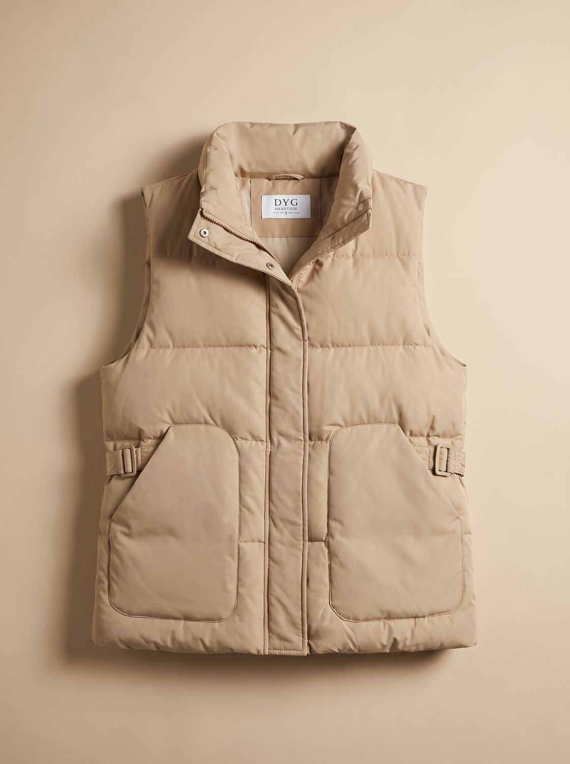 Marlene Flap-Pocket Quilted Vest