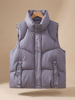 Nora Buckle-Strap Quilted Vest