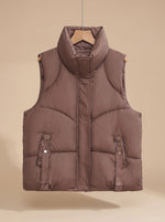 Nora Buckle-Strap Quilted Vest