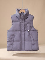Leonie Heart-Detail Quilted Vest